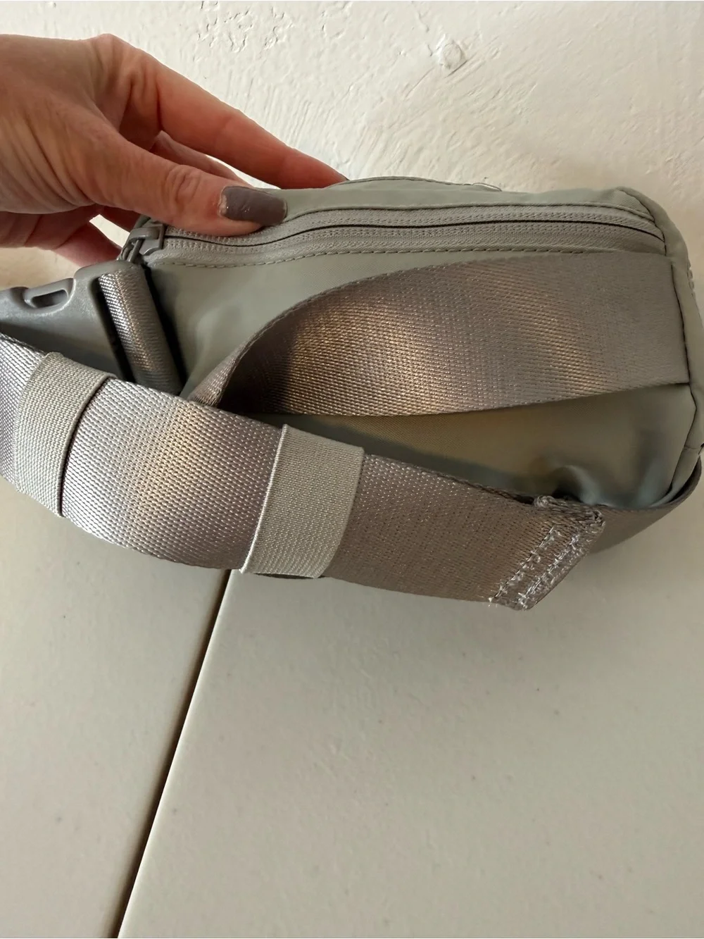 Lululemon Mini Belt Bag Light Gray Crossbody Fanny Pack